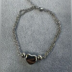 New Stainless Steel Elegant Silver Chain Bracelet 18cm long